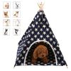 Canvas and Pine Foldable Indoor and Outdoor Pet Tent Washable Dog Bed Play House