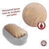 Suede Bagel Pet Bed For Dogs, Gray, Extra Large