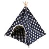 Canvas and Pine Foldable Indoor and Outdoor Pet Tent Washable Dog Bed Play House