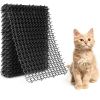 10Pcs Cat Scat Mat with Spikes 15.8x12.5in Cat Repellent Scat Mats Spike Deterrent Stopper Mat for Pet Cats Dogs 13x1ft Area