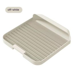 Cat Litter Pedal Litter Box Pad Mat Pet Supplies (Option: 37X37X8CM-Grayish White)