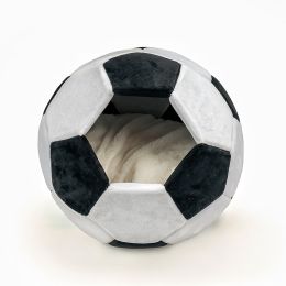 Four Seasons General Creative Football Cat Nest (Option: Black And White-Small Size 40cm)