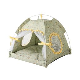 Simple And Foldable Outdoor Pet Tent Supplies (Option: Fruit green-L)