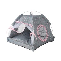 Simple And Foldable Outdoor Pet Tent Supplies (Option: Fragmented Blue-L)