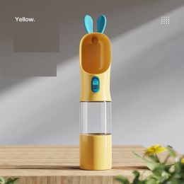 Pets Go Out Portable Feeding And Water Feeding Cup (Option: Yellow-Water and food cup)