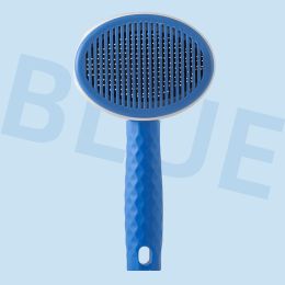 One-click Hair Removal Pet Needle Comb Pet Supplies (Color: Blue)