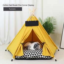 Pet Tent Cat House Removable And Washable Kennel Cat Villa Semi-enclosed Insulation Cat Nest Foldable Cat Tents (Option: Style C-S)