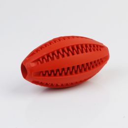 Dog Toy Pet Chewing Molars Teeth Cleaning Olive Watermelon Ball Puzzle Toy (Option: Red-12CM)