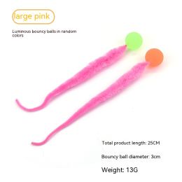 Pet Cat Elastic Ball Interactive Toy (Option: Luminous Pink-Large-1PCS)