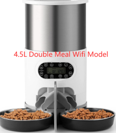 Automatic chqiue pet feeder (Option: 4.5L Double Meal Wifi Model-US)