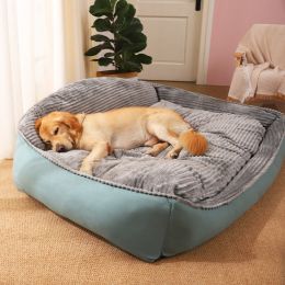 Winter Warm Removable Washable Medium Dog Kennel (Option: Light Green-XL)