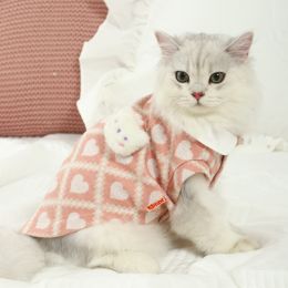 Anti-lint Summer Thin Cat Clothes (Option: Pink-XS)