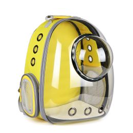 Transparent Panoramic Space Capsule Cat Bag (Option: 600D Yellow)