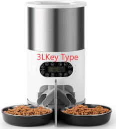 Automatic chqiue pet feeder (Option: 3LKey Type-US)