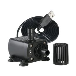 Water Circulation USB Water Pump Fountain Water Pump (Option: Black-USB)