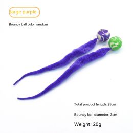 Pet Cat Elastic Ball Interactive Toy (Option: Purple-Large-1PCS)