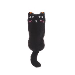 Molar Interactive Bite-resistant Cat Ringing Paper Mint Toy (Option: Black Expression Cat-11x5cm)