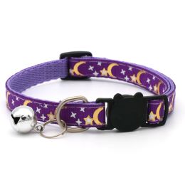 Pet Bronzing Moon XINGX Cat Dog Collar (Option: Purple-Adjustable 19to32cm)