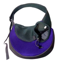 Pet Dog Outing Portable Messenger Bag (Option: Purple-L)