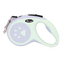 Hand Holding Rope One-click Brake For Walking The Dog Retractable Leash Hand Holding Rope (Option: Green 5 M)