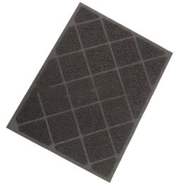 Minimalist PVC Cat Litter Mat For Pet Households (Option: Grey-40X60CM-1PCS)