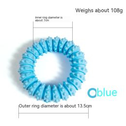 Pet Foam Ring Anti Bite Molar Toy (Color: Blue)