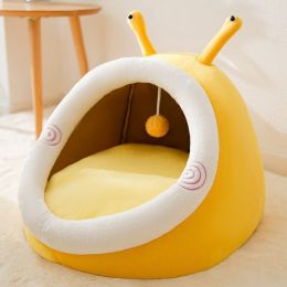 Four Seasons Universal Small Dog Removable And Washable Kennel (Option: Yellow Snail-S)