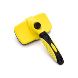 Minimalist Pet Specific Plastic Comb Brush (Option: Yellow-Small Size)