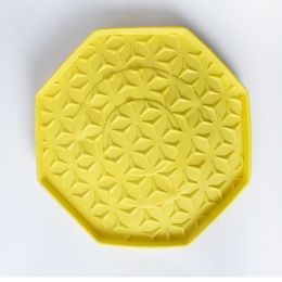 Pet Silica Gel Sucker Lick Mat (Option: Yellow-Suction Cup)