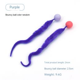 Pet Cat Elastic Ball Interactive Toy (Option: Purple-Small-1PCS)