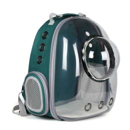 Transparent Panoramic Space Capsule Cat Bag (Option: 600D Green)