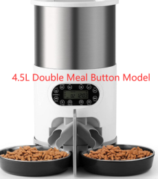 Automatic chqiue pet feeder (Option: 4.5L Double Meal Button Model-US)