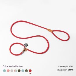 Large, Medium And Small Dogs Explosion-proof Hand Holding Rope (Option: Red reflective-Applicable within 10kg)