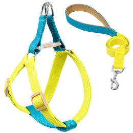 Color Pet Drawstring Leash Vest-style Dog Leash (Option: 3style-S)