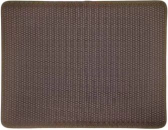 Cat Litter Mat Double Layer Filter Anti-bring Out (Option: Brown-30x45)