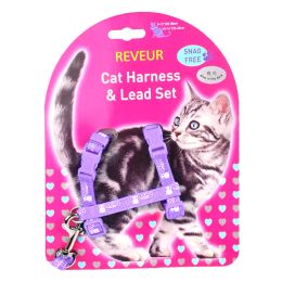 Cat Chest Strap Night Reflective Anti-lost (Color: Purple)