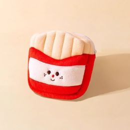 Pet Cute Burger Fries Backpack Hand Holding Rope (Option: French Fries-M)