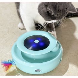 Funny Cat Toy Stick Electric Self-hi (Option: Blue-1PCS)