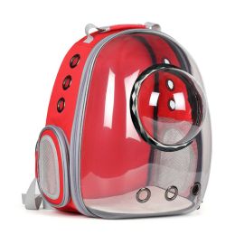 Transparent Panoramic Space Capsule Cat Bag (Option: 600D Red)