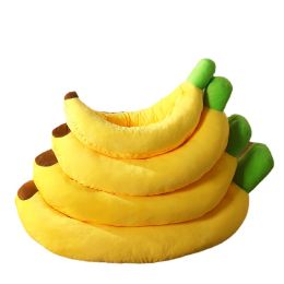 Pet Cushion Mat Banana Nest Removable And Washable (Option: Banana Nest-S)