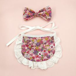 Cat Lace Suit Saliva Towel Princess Style Scarf Bib Decoration (Option: Crushing Flower Set-Less Than Free Size)