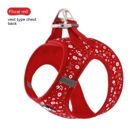 Fashion Small Dog Teddy Vest (Option: Red Daisy-3XS)