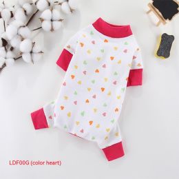 New Cotton Four-legged Pet Clothing (Option: Colored Loving Heart-XS)