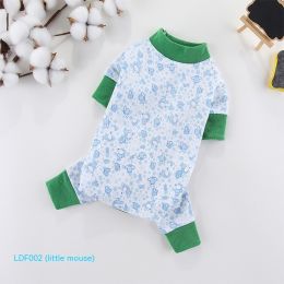 New Cotton Four-legged Pet Clothing (Option: Full Printed Little Mouse-XS)