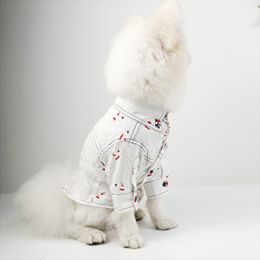 Puppy Printed Shirt Dog Clothes (Option: White-XS)