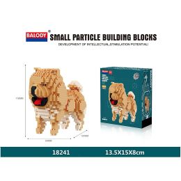 Cartoon Simulation Pet Dog Building Blocks Mini Dachshund Poodle Doberman Model Children's Toy Gift Dog Pet Building Blocks (Color: 18241, size: With box)