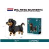 Cartoon Simulation Pet Dog Building Blocks Mini Dachshund Poodle Doberman Model Children's Toy Gift Dog Pet Building Blocks