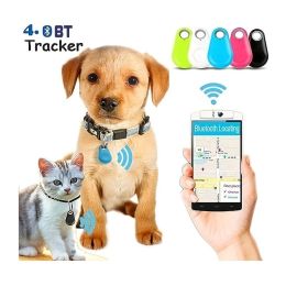 Pet Intelligent Mini Tracker; Anti Loss Tracker Alarm Locator For Dogs & Cats; Wallet Key Tracker; with battery (Color: Rose red, size: with battery inside)