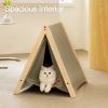 Mewoofun Pet Portable Folding Tent Cat Hammock House Easy Assembly for Dog Cat