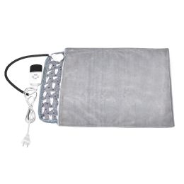 Pet Heating Pad Waterproof Electric Heating Mat Warming Blanket with 9 Heating Modes (Type: US, Color: grey)